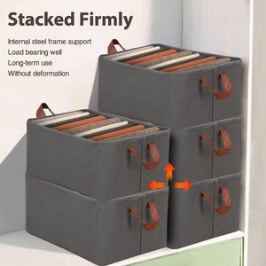 Custom Home Closet Clothes Wardrobe Jeans Storage <b>Box</b> Drawer Divider <b>Foldable</b> Toy Underwear Organizer Fabric Storage Bins - Product Image 4