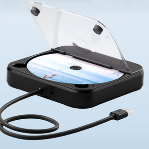 Retro Portable <b>CD</b> <b>Player</b> Speaker FM Radio USB Rechargeable Boombox - Product Image 4
