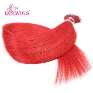 Extensiones de Cabello Humano Virgen K.SWIGS Rojo Brillante con Anillo Nano, Cutícula Alineada, Duraderas, Suaves, Reutilizables, Lisas, Naturales y Saludables - Product Image 6