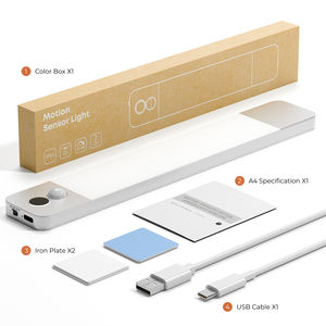 Lampe LED rechargeable à détecteur de mouvement pour armoire, veilleuse intérieure pour cuisine, chambre, escalier, placard, lecture, commande par geste de la main - Product Image 6