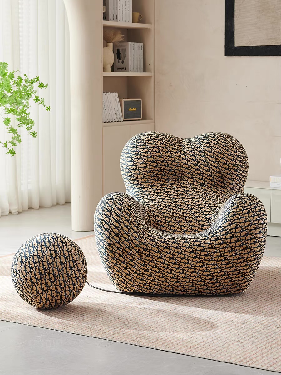 Modern Lazy Sofa: Elegant Single Leisure Chair for Living Room