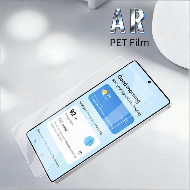 Custom 2.5D Anti-Reflective Screen Guard PET Anti-Glare Film Mobile Phone HD Clear AR Ultra-Thin Screen Protector for S24