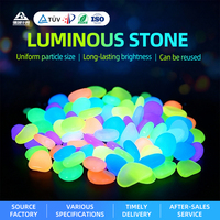 Galets lumineux à haute luminosité, pierres qui brillent dans le noir, durables, pour la décoration de paysages, d'aquariums et de jardins