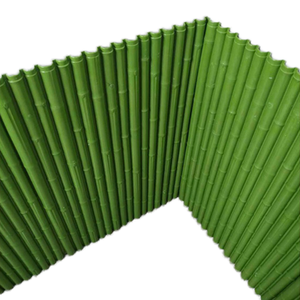 環境に優しい耐火性HDPE素材の防火屋外フェイクバンブーチェーンリンクフェンス合成竹パネルボード - Product Image 6