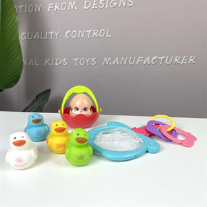 Jouet <span class=keywords><strong>de</strong></span> <span class=keywords><strong>Bain</strong></span> en Caoutchouc à Couleur Changeante pour Bébé avec <span class=keywords><strong>Filet</strong></span>, Organisateur <span class=keywords><strong>de</strong></span> <span class=keywords><strong>Jeu</strong></span> <span class=keywords><strong>de</strong></span> Pêche à l'Eau - Product Image 2