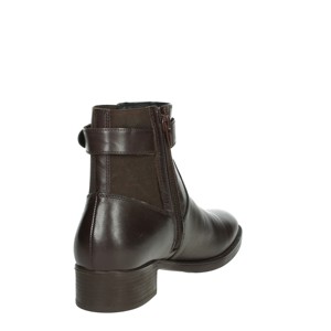 D36G1F 043NH marrone stivaletti bassi a punta chiusura Slip-On alta altezza inverno autunno pelliccia pu' Cowboy donna Chelsea - Product Image 3