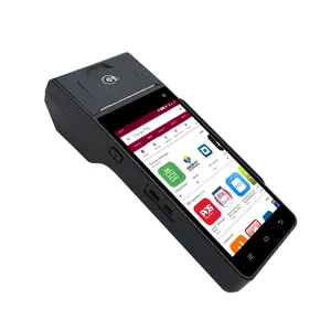 Thiết Bị Đầu Cuối POS Di Động Android Với Chip IC Từ Tính Đầu Đọc Thẻ NFC Và Máy In Nhiệt Để Quét Mã QR