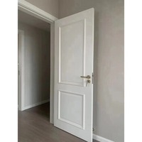 Porte battante résidentielle en alliage d'aluminium et verre, sur mesure, avec finition peinture, pour villa et supermarché, étanche