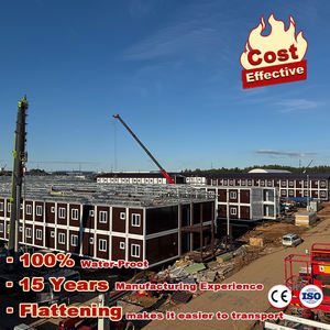 Maison Conteneur Industrielle à Emballage Plat Grandes Fenêtres pour Bâtiment de Bureau Appartement Atelier Stockage de Matériaux - Product Image 5