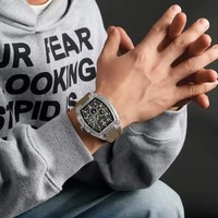 Montre pour homme NAVIFORCE 6118, chronographe à quartz, résistante à l'eau, multifonction, bracelet en silicone, montre sport