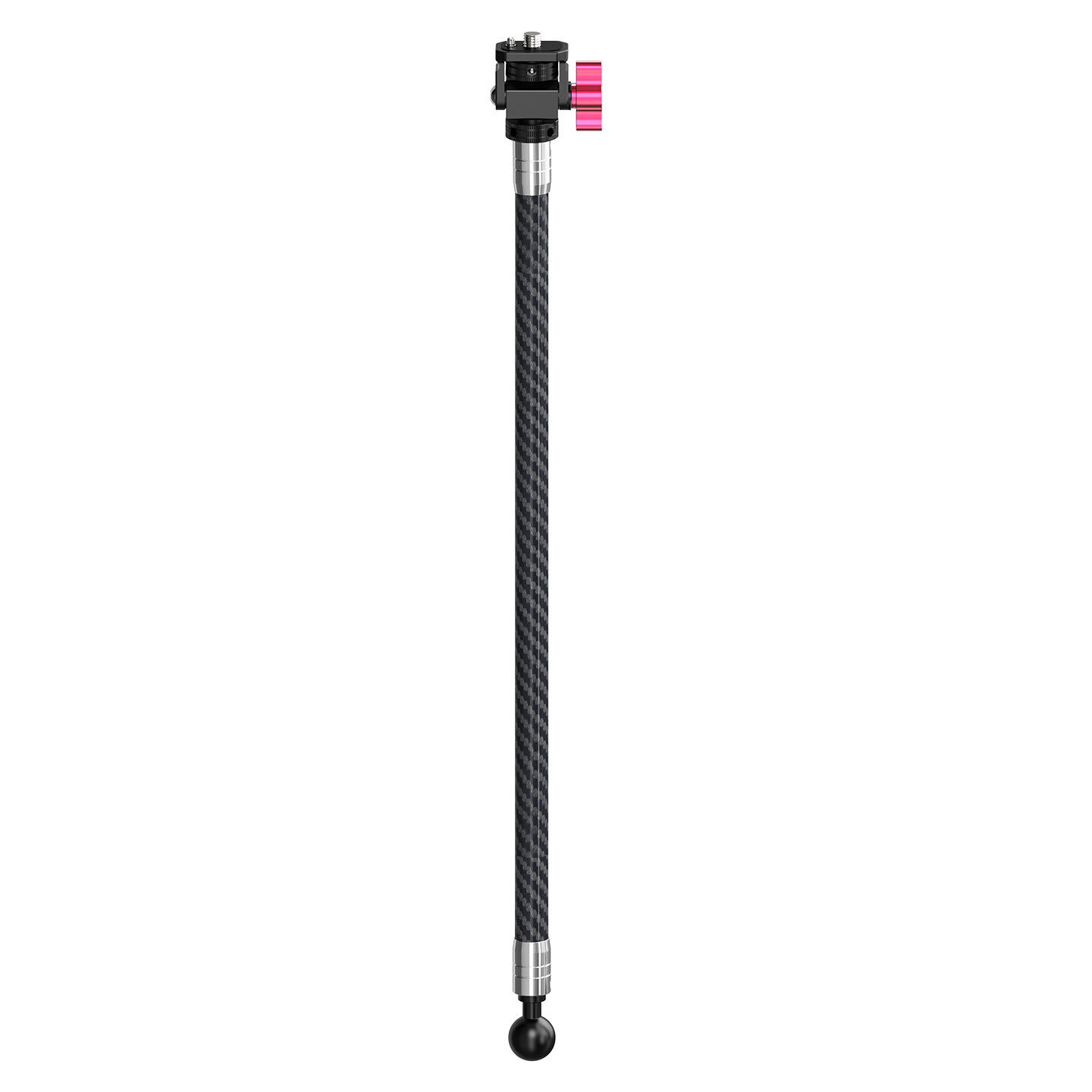 Ultralight Carbon Fiber Double Ball Head Extension Pole for DJI Insta Gopro Action Camera Motorcycle Riding Photography Stand