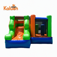 Vente d'usine Kaluen - Château gonflable tout-en-un pour l'extérieur avec filet de sécurité - Château gonflable commercial pour enfants pour fête d'anniversaire