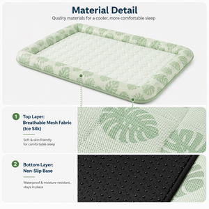 Tapis rafraîchissant en mousse de lin écologique ZT pour chats et chiens - Utilisation estivale - Product Image 6