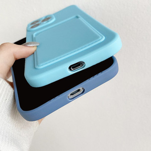 Étui de <span class=keywords><strong>carte</strong></span> de crédit tout-en-un pour <span class=keywords><strong>iPhone</strong></span> 17 Pro Max avec design givré et couleur contrastée mignonne pour téléphones Realme - Product Image 2