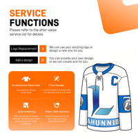 Maillots de hockey personnalisés par sublimation, sans minimum de commande, maillot de hockey personnalisé, 100 % polyester, OEM, respirant, séchage rapide, uniforme d'équipe