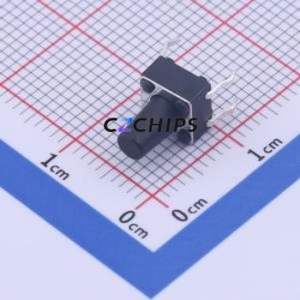 K2-6639DP-K4SW-04 Tactile Switch Through hole-4P,6x6mm Switch Single Pole Single Throw Round Button 2.5N Through Hole - Product Image 1