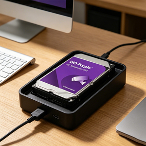 ฮาร์ดไดรฟ์สำหรับบันทึกภาพขนาด 1TB 3.5 นิ้ว 6Gb/s ความเร็ว 5400RPM หน่วยความจำ 64MB CMR ฮาร์ดดิสก์ภายในสำหรับระบบกล้องวงจรปิด NVR DVR ความเร็วต่ำ 5400RPM - Product Image 2