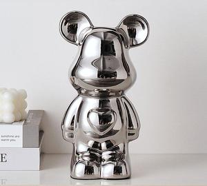 Jarrón Decorativo de Cerámica de Lujo con Diseño de Oso, para Sala de Estar, Mueble de <span class=keywords><strong>TV</strong></span>, Pasillo o Escritorio - Product Image 4