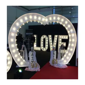 2024Nuevo producto letras de marquesina de amor grandes gigantes grandes 3 pies 4 pies 5 pies Número de marquesina iluminada para decoración de eventos