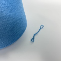Fil de coton cardé 100% fin, 50S, teint, écologique, pour literie de luxe, chemises haut de gamme, tricot à la main et broderie