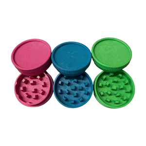 Broyeur à herbes en plastique biodégradable 55 mm 2 pièces avec logo personnalisé en fibre, vente en gros 2026, pour accessoires de fumée - Product Image 5