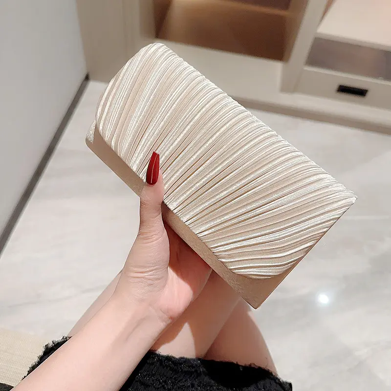 Feast Banquet hand tote bag Party dinner Princess handbag elegant luxury Fashion folds casual and simple evening clutch bag