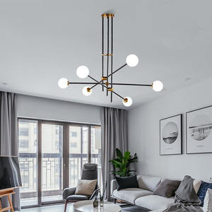 Moderne Noordse Witte Lamp Glas Decoratieve Kroonluchter Hanglamp Voor Woonkamer - Product Image 2