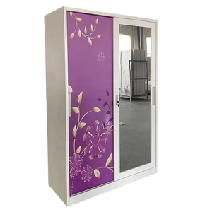 Armoire beauty <span class=keywords><strong>almira</strong></span> indonesia staccabile scorrevole a doppia porta in ferro battuto armadio armadio acciaio metallo - Product Image 6