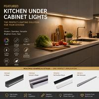 Éclairage de meuble : Luminaire encastré en aluminium lumineux orienté vers le bas pour armoire de cuisine YBCGTZ-25