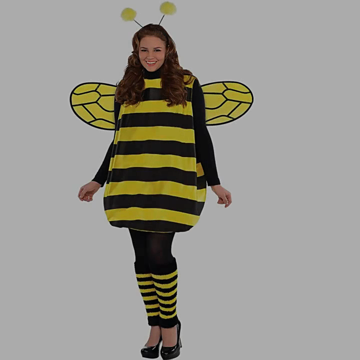 Darling Bee Costume - Ladies Halloween Dress Outfit, Unisex Bee Fancy Dress for Parties & Cosplay Events Darling Bee Costume - Ladies Halloween Dress Outfit, Unisex Bee Fancy Dress for Parties & Cosplay Events