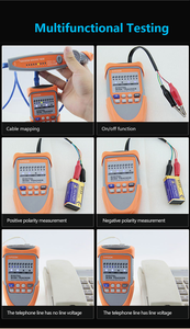 I-POOK العلامة التجارية PK65H أدوات شبكة تعقب الكابلات المحمولة RJ11/RJ45 سلك اختبار الشبكة لمهندسي الشبكات باستخدام - Product Image 3