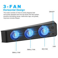 Ventilateur de refroidissement externe AOLION AL-P5035 pour PS5, triple port USB 3.0 haute vitesse, refroidisseur de console réglable en ABS, accessoires de jeu