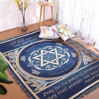 Châle de prière de haute qualité, talit juif et tapis de prière 130 x 160 cm