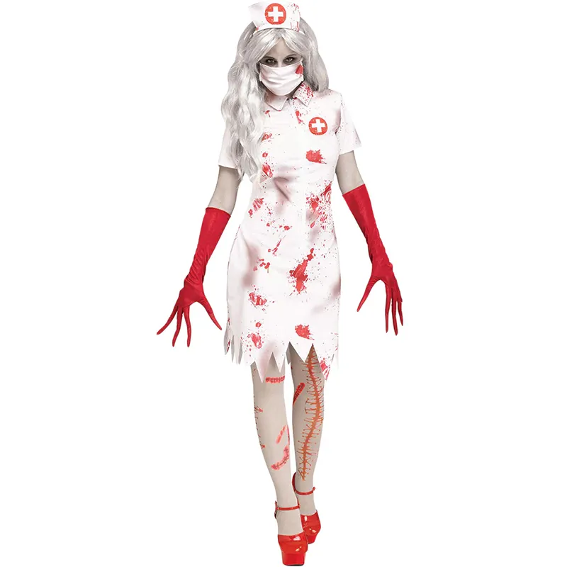 Costume zombie cosplay happy halloween per adulti