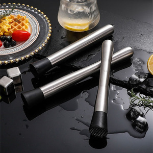 Prensa de frutas Zimoo de acero inoxidable, martillo para hielo, operado a mano, para hacer jugos y cócteles - Product Image 2