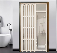 Porte intérieure moderne en PVC pliable et étanche pour salle de bain et appartement