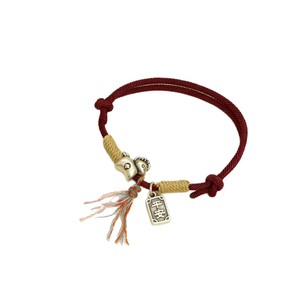 999 Pure Silver Zodiac Horse Red <b>Rope</b> <b>Bracelet</b> With Peace Charm Unisex Gift For Year Of The Horse - Product Image 5
