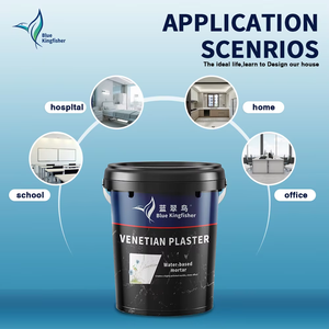 Revestimiento de Textura de Microcemento y Estuco <span class=keywords><strong>Mate</strong></span> Gris Azul Rey para Casas y Edificios Modernos - Product Image 2