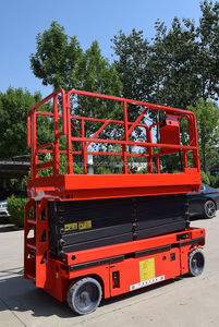 รถยกกรรไกรไฟฟ้าไฮดรอลิกแบบขับเคลื่อนด้วยตัวเอง ทนทาน ใช้งานง่าย 8 เมตร รับน้ำหนักได้ 230 กก. เหมาะสำหรับซูเปอร์มาร์เก็ตและการตกแต่งสำนักงาน - Product Image 3