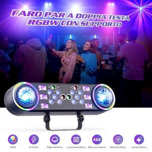 Mini 7in1 <span class=keywords><strong>LED</strong></span> xoay bóng hiệu ứng đầy màu sắc DJ ánh sáng <span class=keywords><strong>DMX</strong></span> RGBW ma thuật bóng chùm ánh sáng nhấp nháy Laser mệnh ánh sáng với chân đứng - Product Image 2