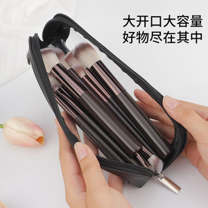 Pochette transparente pour pinceaux de maquillage en Pu, petite pochette à fermeture éclair, sac à cosmétiques Portable de style japonais pour le rangement du maquillage - Product Image 2