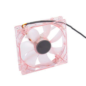 120mm Transparent <strong>Pink</strong> LED <strong>PC</strong> <strong>Case</strong> Fan, 4Pin PWM Quiet Cooling Fan for Computer <strong>Cases</strong> - Product Image 2