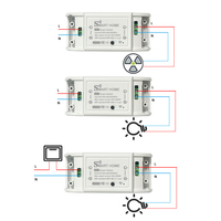 Module de disjoncteur intelligent mini WiFi Tuya en plastique 10A, commande vocale à distance pour Alexa Google Home