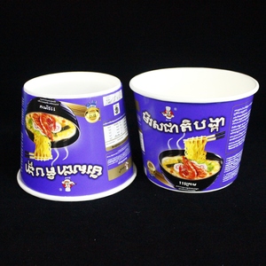 Vente en gros de bols en papier biodégradable à double paroi et de gobelets à soupe de nouilles VICTORY coréens 1000 ml, logo personnalisé, échantillon gratuit - Product Image 6