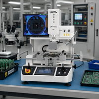 Station de Retravaillage BGA Tout-en-un LW-08S avec Alignement Optique et Chauffage Infrarouge pour Rebillage et Dessoudage de Circuits Imprimés (PCB) et Circuits Intégrés (IC)