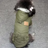 Roupa de inverno para cachorro, casaco para cachorro de estimação, jaqueta para cães pequenos e médios, grosso, moletom com capuz