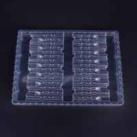 Plateau de compartiment en plastique dur à faible poids pour la formation sous vide de l'emballage de dispositifs médicaux blister jetables