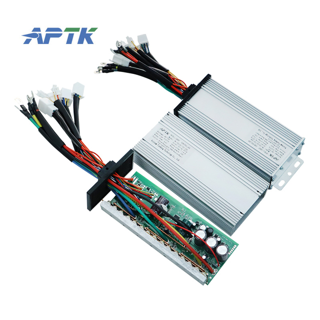 APTK 48-72V DC Motor Controller 35-38A 2500W BLDC Sine Wave IP67 Aluminum Electric Vehicle Controller
