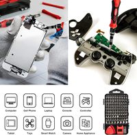 Kit de réparation automobile et domestique 115-en-1 DIY OEM multi-usages en acier CRV, avec tournevis à pointe magnétique pour réparation de téléphones portables