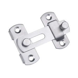 Stainless Steel Door Latch Flat Surface Heavy Duty For Bathroom <b>Sliding</b> Doors And Pet Doors Easy Installation - Product Image 2